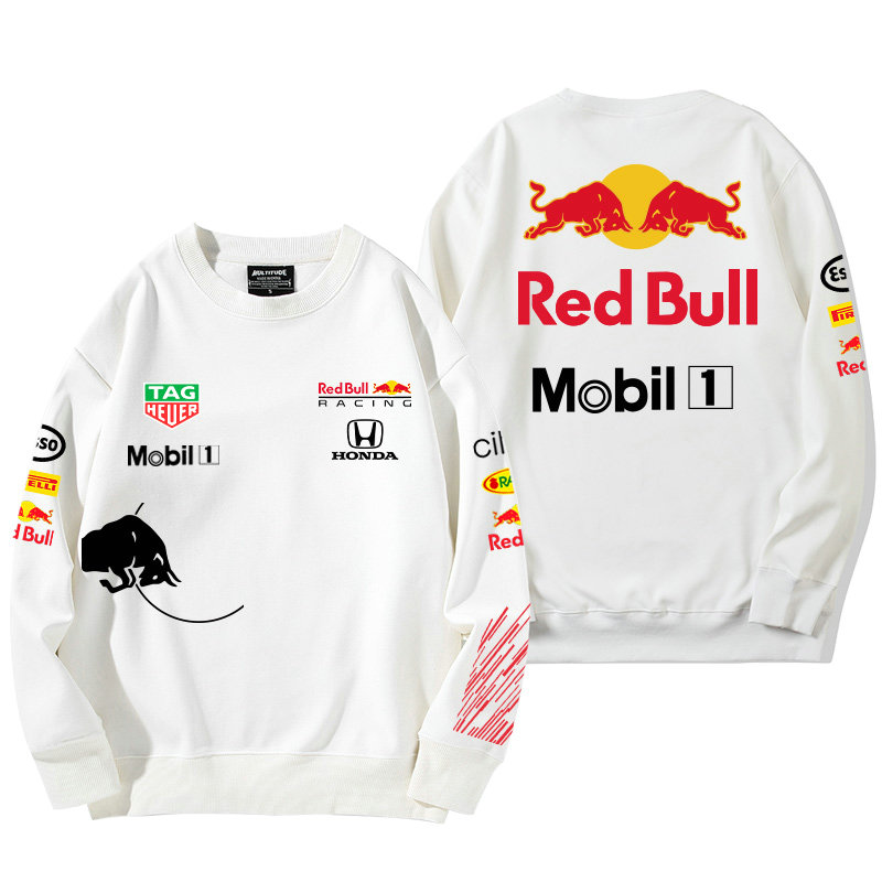 Sweatshirt Red Bull Racing Mobil 1 Coton Homme Col Rond